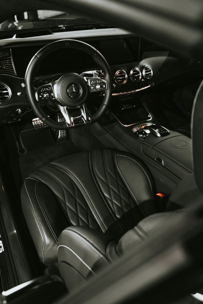 Clean car interior after an interior detail
