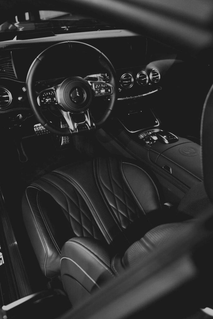 Car interior before an interior detail